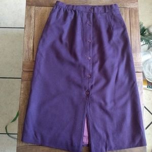 Dudley midi purple skirt